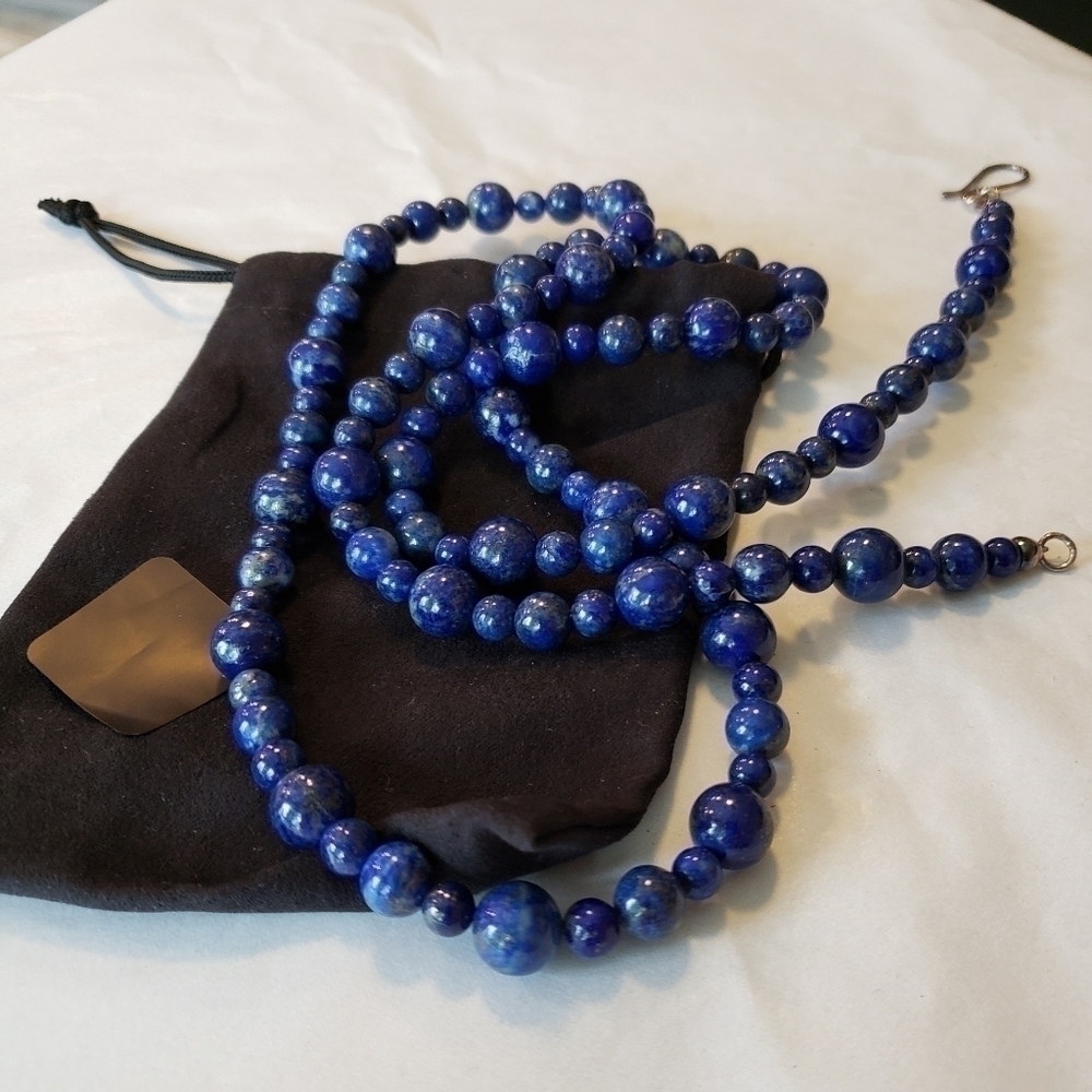 𝅺jay King 36" Blue Lapis Necklace - Picture 4 of 11